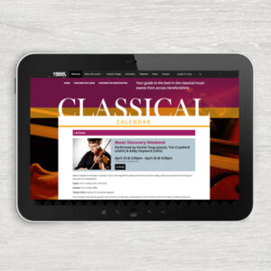 classical calendar tablet view